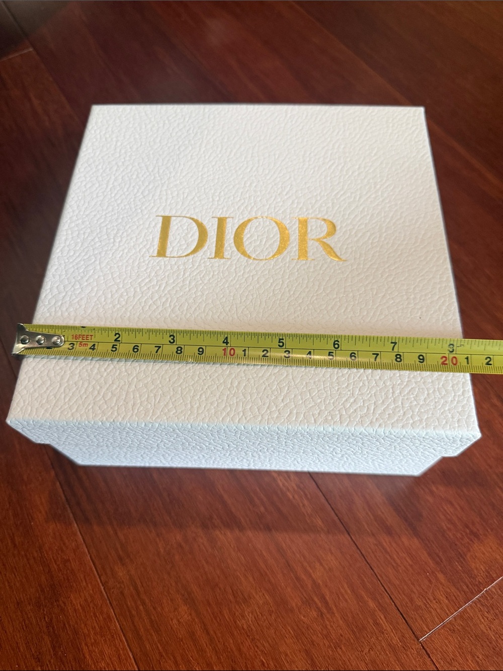 Dior White Box with Gold Logo